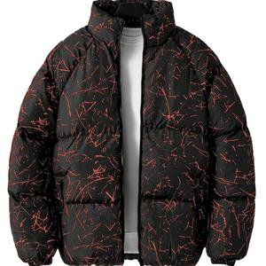 Veste bomber d'hiver en softshell personnalisée pour homme, noire, chaude, respirante, imperméable, grande taille, imprimée, avec fermeture éclair, streetwear, vente en gros - Product Image 1