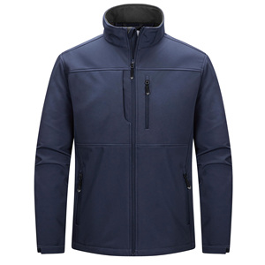 High Quality Wholesale <b>Men's</b> Casual Autumn Lightweight Softshell <b>Jacket</b> Windbreaker Waterproof Warm Fleece Lined Outdoor Hiking - Product Image 6