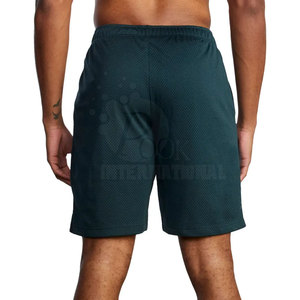 Latest Men's Mesh Shorts Gym Wear 100% Polyester Casual Solid Color Lightweight Breathable Elastic Waist High Quality All Sizes - Product Image 3