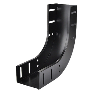 pezzo di risalita verticale a 90° verniciato a polvere nero opaco 200 mm - Product Image 1