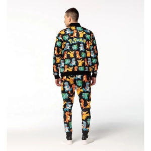 Survêtements imprimés d'hiver personnalisés ensembles de vêtements de sport unisexes pour hommes et femmes en gros pantalons de jogging avec logo personnalisé vêtements de sport à capuche - Product Image 4