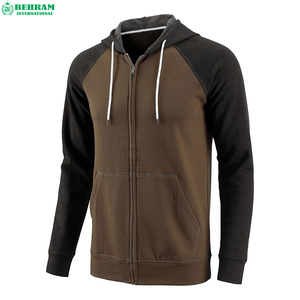Sweat à capuche unisexe à fermeture éclair, effet délavé, en molleton 100% coton French Terry, style streetwear, ourlet brut, logo brodé, séchage rapide, respirant - Product Image 3