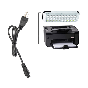 Cordon d'alimentation pour ordinateur portable en PVC noir approuvé par les États-Unis/Canada/Japon Prise 5-15p IEC Type d'extrémité femelle Longueur personnalisée Inde pour le consommateur - Product Image 1