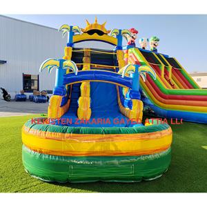 Centro de Juegos Inflable Comercial Multifuncional, Tobogán Acuático Gigante con Temática Solar, Brincolín para Uso en Eventos Familiares - Product Image 5