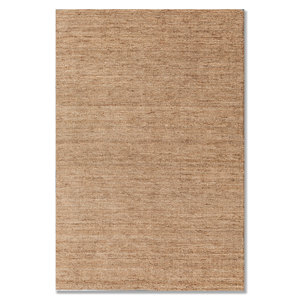 Contour Hand Loom <b>Wool</b> Rugs Beige & <b>Brown</b> Large Area 9x12 Rectangle Solid Striped Hallway Pattern for Teen Home Use-Hwju-7001 - Product Image 1