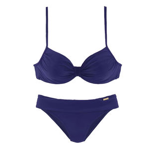 Conjunto de Bikini Push-Up para Mujer, Ropa de Playa, Verano, Piscina, Resort, Vacaciones, Secado Rápido, Tela Elástica, Estampado Frontal de 2 Piezas, Violeta - Product Image 2