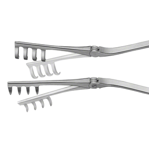 Sharp Beckman Adson Manual Self Retractor 4X4 Puntas 31,5 cm Juego de instrumentos retractores de acero inoxidable - Product Image 4