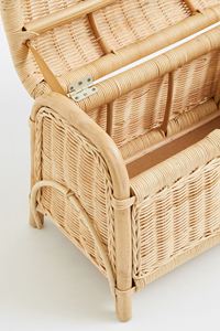 Nouveauté banc de rangement en rotin naturel fait à la main panier de rangement en rotin pour enfants panier à jouets de salle de jeu pour bébés - Product Image 2