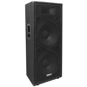 Dual 15" Pro Audio PA DJ Speaker Cabinets Pair w/ <b>Titanium</b> Horns 2-Way Loudspeakers Ready To Ship Fast Delivery - Product Image 2