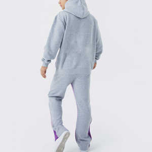 Conjuntos Deportivos Personalizados de Moda para Hombre, 100% Algodón, Estilo Holgado, Sudadera Lisa, Conjuntos Deportivos de Felpa para Hombre - Product Image 4