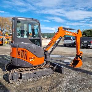 Mini-excavatrice Hitachi 27U légèrement utilisée, 2 tonnes, compacte, moteur Koop, pompe hydraulique haute efficacité, excavatrice hydraulique - Product Image 3