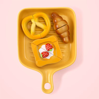 Jouet de cuisine en bois pour filles, jeu de simulation de pain aux fraises, four à micro-ondes, jouet éducatif