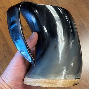 PRODUCTS POLISHED HANDCRAFTED VIKING DRINKING HORN BEER STEIN Drinking Horn <b>mug</b> Viking Drinking Horn <b>Mug</b> <b>Coffee</b> <b>Mug</b> - Product Image 4