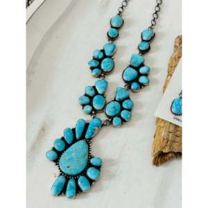 Conjunto de Collar de Plata de Ley y Turquesa Blue Ridge de Ella Peters para Regalo - Product Image 4