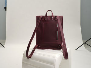 Sac à dos en cuir imperméable de luxe de haute qualité pour hommes Sac à dos de voyage en cuir personnalisé pour LBP-0043 d'ordinateur portable - Product Image 2