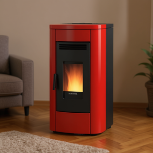 Estufa de Pellets KLAUDIA 5.0 Evo Bordeaux 8kW 5 Estrellas Clase A+ 1292304 - Product Image 3