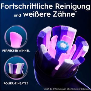 Têtes de brosse à dents de rechange OralB iO Blanc Brillant Noir Pack de 4 - Product Image 3