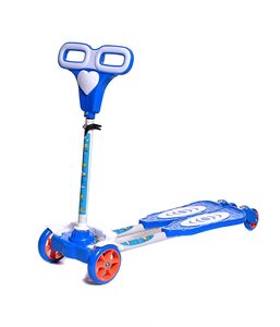 Patinete de 4 Ruedas Flicker para Niños, Ruedas de PU, Manillar Ajustable en Altura, Plegable, Ultraligero y Portátil - Product Image 1
