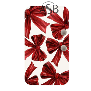 Tuile à cils en acrylique personnalisable Red Bow Lash, extension de cils, impression de logo personnalisée professionnelle, service OEM - Product Image 5