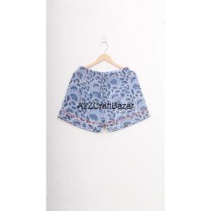 Ensemble de pyjama pour femmes à manches courtes et col en V, imprimé floral en coton 100% pur, doux pour les filles et les femmes - Product Image 6