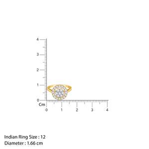 แหวนเพชรที่ปลูกในห้องทดลองสีทองออโรร่ารัศมี-เครื่องประดับหรูหราและหรูหรา - Product Image 3
