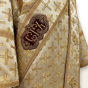 Ensemble de vêtements liturgiques orthodoxes pour diacône, broderie dorée, Sticharion Orarion, vêtements d'église, pour prêtre chrétien, hiver/été - Product Image 5