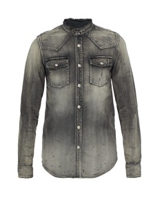 Chemises en jean denim de coton à manches longues décontractées pour hommes de meilleure qualité, produits les plus vendus avec logo personnalisé - Product Image 4