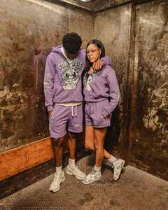 Venta al por mayor de sudadera con capucha con logotipo personalizado 360g algodón de peso pesado estampado de diamantes de imitación de gran tamaño bordes desgastados Sudadera con capucha informal con cremallera para hombres - Product Image 2