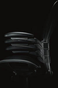 Ergonomic High Back Mesh Conference Office Chair with Adjustable Armrest and Built-In Headrest Swivel Modern Design <b>Black</b> - Product Image 3