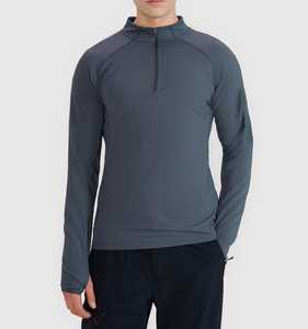 Sweat-shirt pour homme de qualité supérieure, best-seller, séchage rapide, tissu extensible confortable en polyester, impression personnalisée unie - Product Image 1