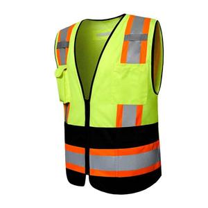 Gilet de travailleur de sécurité réfléchissant Logo personnalisé avec poches Gilet paramédical de sécurité classe de travail de visibilité fluorescente jaune 2 - Product Image 3