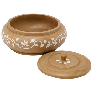 Cacerola de madera con tapa a juego, regalo de inauguración de la casa, calidad lujosa, novedad - Product Image 2