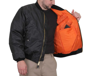 Ropa informal Chaquetas de bombardero con estilo para hombre Material duradero de calidad superior Mejor diseño Chaqueta bordada única para hombres - Product Image 4