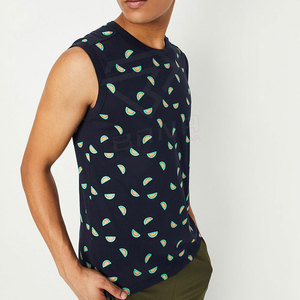 Camiseta sin mangas para hombre, talla grande, ajuste muscular, transpirable, ecológica, de secado rápido, informal, para entrenamiento, diseño sin mangas personalizable, estilo hip - Product Image 3