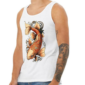 Chaleco de pesca anti-UV, camiseta sin mangas de torneo para hombre, camisetas sin mangas de pesca con estampado personalizado Premium liso - Product Image 2