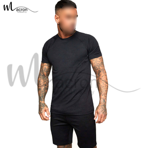 Ensemble de chemises d'été à manches courtes et col rond, couleur noire, haut de gamme, tissu doux de haute qualité, design unique, nouveauté - Product Image 1