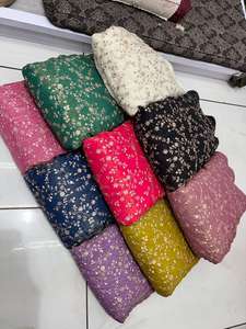 ผ้าปักลายดอกไม้หรูหราสำหรับชุดแต่งงาน มีสีให้เลือกตามสั่ง คุณภาพสูง ผ้าลูกไม้เนื้อปานกลางสำหรับเจ้าสาว - Product Image 4