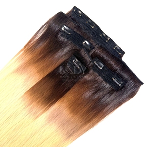 ผมมนุษย์แบบคลิปหนีบผมตรงจากเวียดนามผมแท้100% ผมมนุษย์แท้ - Product Image 3