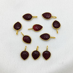 Religious Bezel Set Hand Carving Diamond Gemstone 8x10 MM Gold Plated Minimalist Charm Pendant Making Jewelry Accessory - Product Image 4