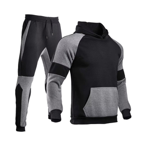 Conjunto Deportivo de Invierno para Hombre, Talla Grande, con Capucha, para Gimnasio y Uso Diario, Ligero, 100% Algodón, Elástico en Cuatro Direcciones - Product Image 6