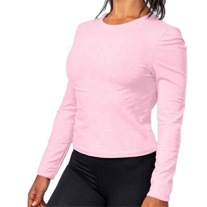 Camiseta Deportiva de Algodón Elástico con Logotipo Personalizado para Mujer, Ajuste Suave, Top de Entrenamiento Activo para Uso Diario - Product Image 1