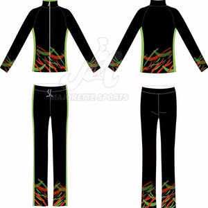 Traje de calentamiento para animadoras al por mayor, diseño cómodo y elástico, ideal para entrenamiento y actividades previas a eventos. - Product Image 4