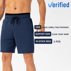 Pantalones cortos deportivos elásticos de cuatro lados para hombre, cintura de doble capa, pantalones cortos informales de secado rápido para Fitness, ajuste holgado, baloncesto, envío DDP - Product Image 5