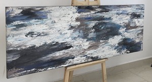 Dipinti a olio astratti Vinpi OEMODM pittura decorativa per camera da letto decorazioni per la casa ristorante Hotel. Regali dipinti murali - Product Image 2