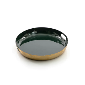 Metal <b>Black</b> Color Snacks Serving Platter With Round Shape Dinnerware Serving Platter For Kitchen And Tableware Use - Product Image 5