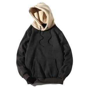 Sweat-shirts à capuche unisexes en polyester/coton brodés, zippés, pour l'hiver, en molleton épais, délavé, teint uni, vente en gros, personnalisables - Product Image 3