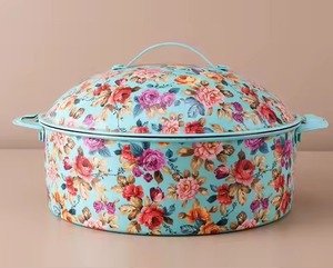 Hot Pot Arabe Design Floral Élégant Décoratif Chauffe-Aliments Buffet Fête Hotpot Pour Moyen-Orient Ramadan Casseroles Hot Pot - Product Image 4