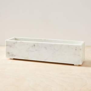 Jardinière en marbre poli de grande qualité à prix raisonnable, offrant une surface lisse qui rehausse l'attrait visuel des plantes vertes - Product Image 5