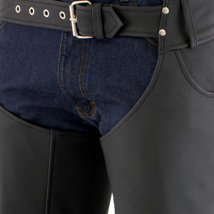 Chaps en cuir pour hommes avec un design fonctionnel simple, chaps en cuir pour l'équitation et les activités de plein air, chaps en cuir pour hommes - Product Image 4