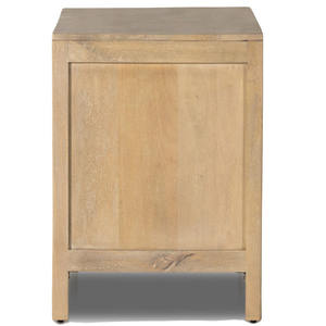 Tiroirs en rotin de style européen de luxe dernière conception armoire de chevet en bois massif - Product Image 5